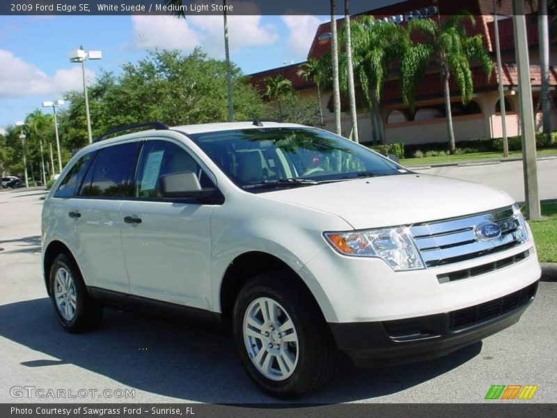 White Suede / Medium Light Stone 2009 Ford Edge SE