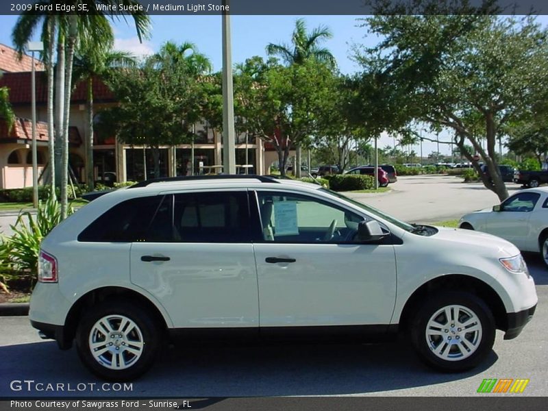 White Suede / Medium Light Stone 2009 Ford Edge SE