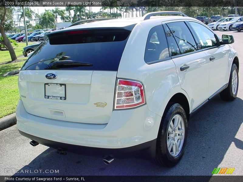 White Suede / Medium Light Stone 2009 Ford Edge SE