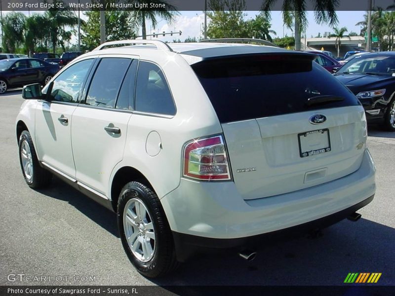 White Suede / Medium Light Stone 2009 Ford Edge SE