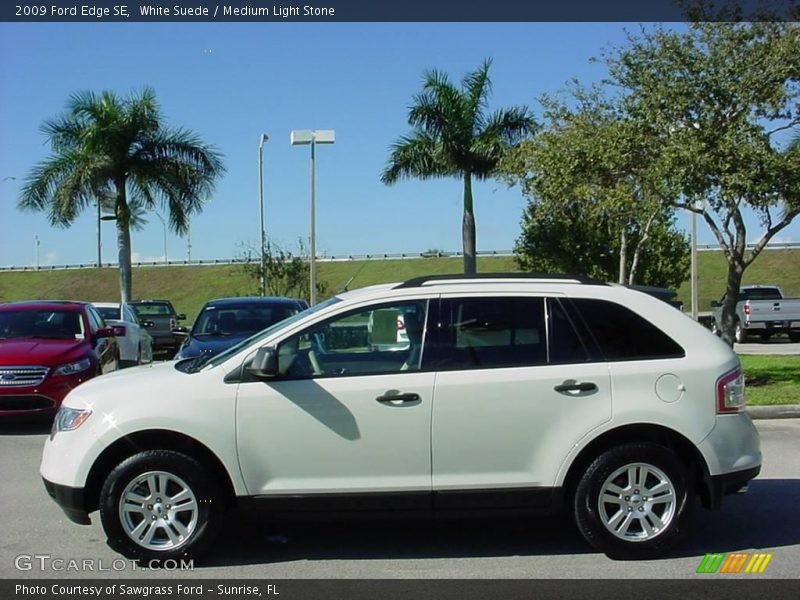 White Suede / Medium Light Stone 2009 Ford Edge SE