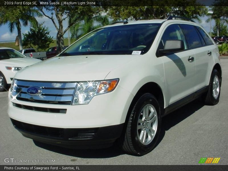 White Suede / Medium Light Stone 2009 Ford Edge SE