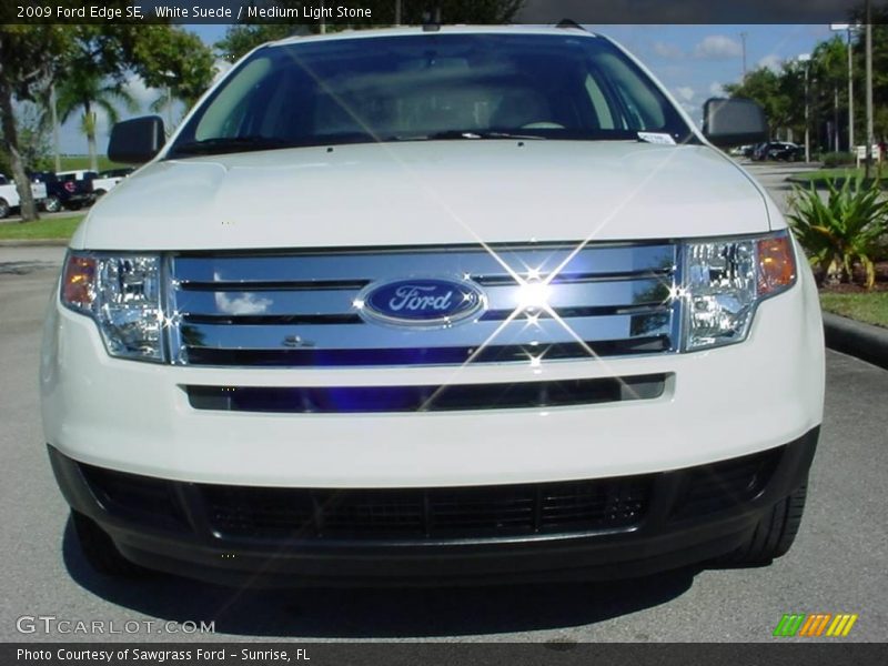 White Suede / Medium Light Stone 2009 Ford Edge SE