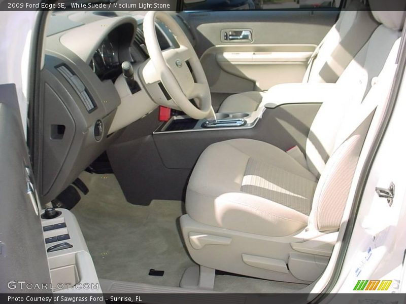 White Suede / Medium Light Stone 2009 Ford Edge SE