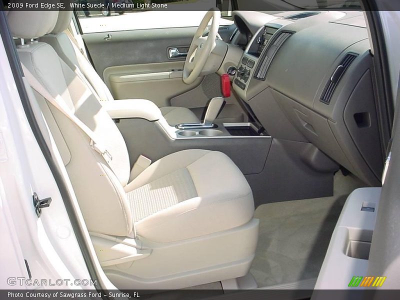 White Suede / Medium Light Stone 2009 Ford Edge SE