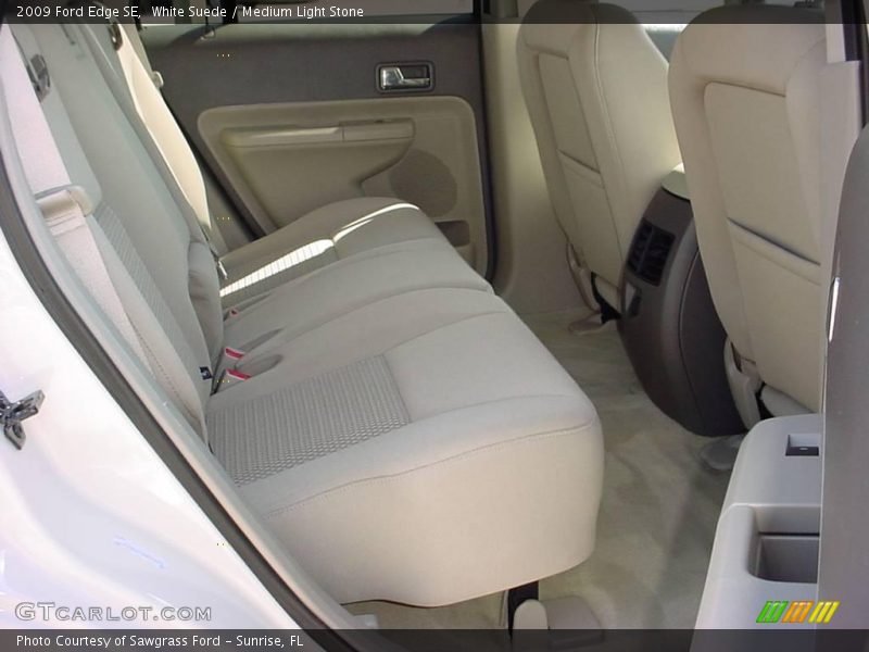White Suede / Medium Light Stone 2009 Ford Edge SE