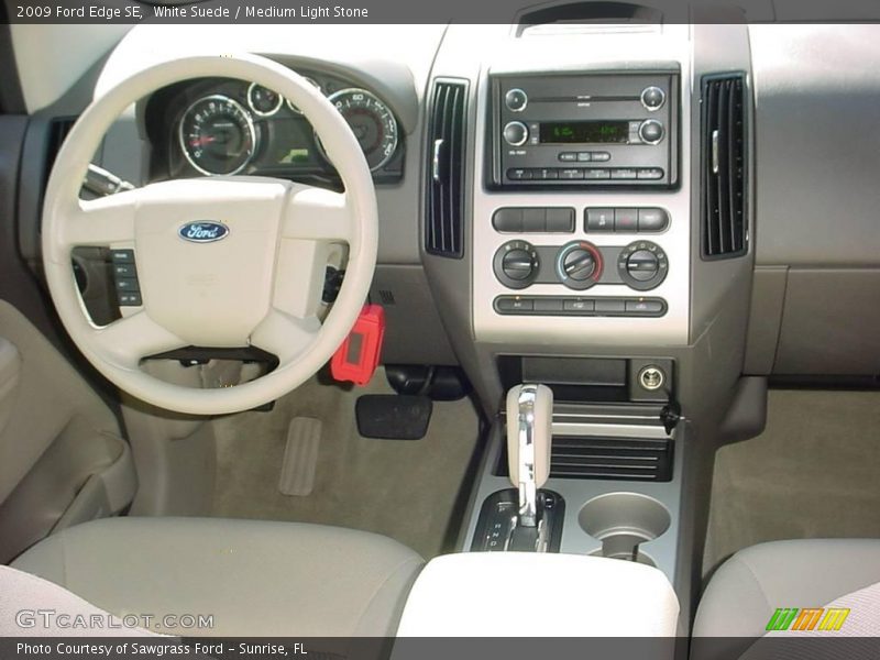 White Suede / Medium Light Stone 2009 Ford Edge SE