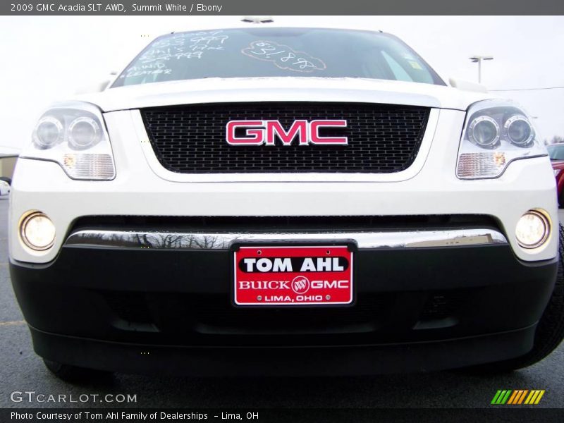 Summit White / Ebony 2009 GMC Acadia SLT AWD