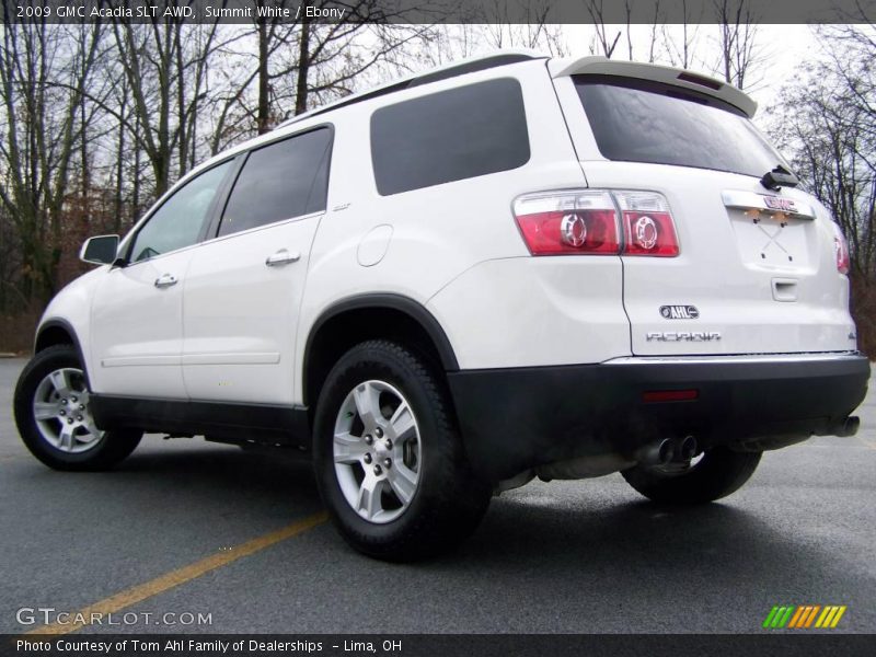 Summit White / Ebony 2009 GMC Acadia SLT AWD