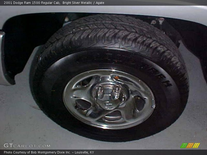 Bright Silver Metallic / Agate 2001 Dodge Ram 1500 Regular Cab