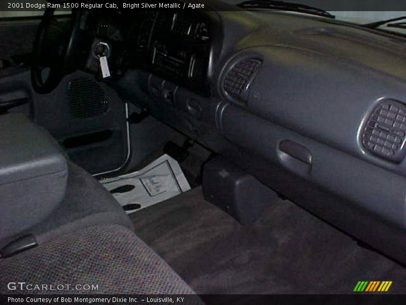 Bright Silver Metallic / Agate 2001 Dodge Ram 1500 Regular Cab