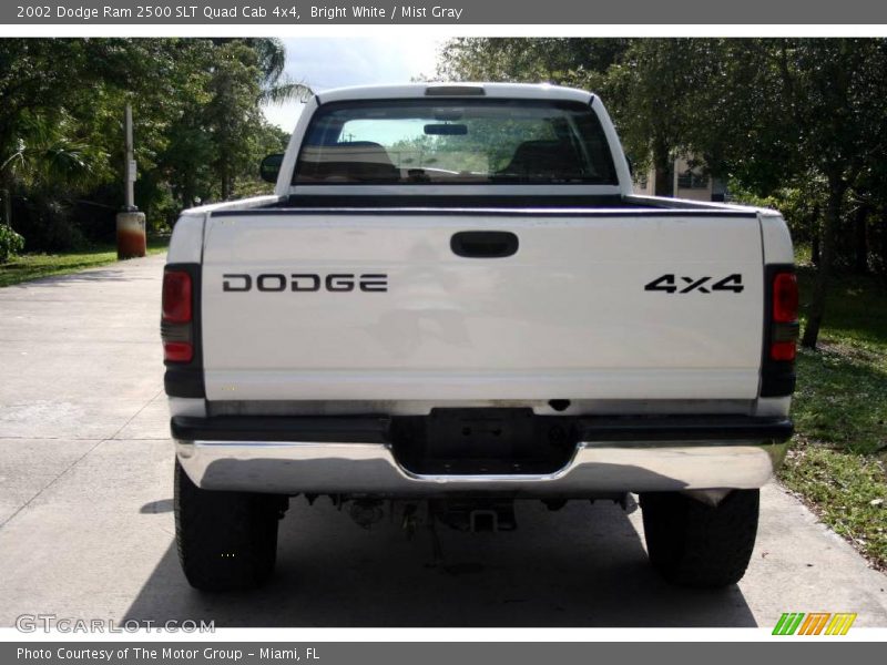 Bright White / Mist Gray 2002 Dodge Ram 2500 SLT Quad Cab 4x4