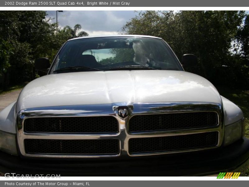 Bright White / Mist Gray 2002 Dodge Ram 2500 SLT Quad Cab 4x4