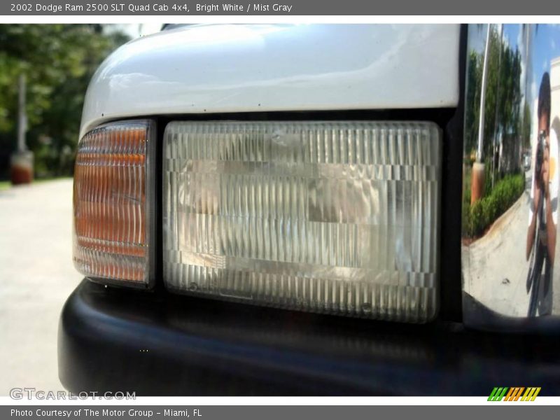 Bright White / Mist Gray 2002 Dodge Ram 2500 SLT Quad Cab 4x4