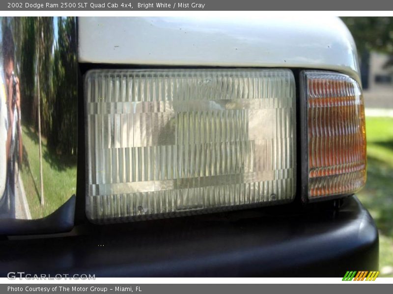 Bright White / Mist Gray 2002 Dodge Ram 2500 SLT Quad Cab 4x4