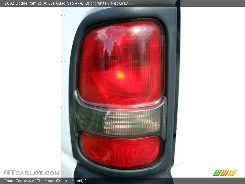 Bright White / Mist Gray 2002 Dodge Ram 2500 SLT Quad Cab 4x4