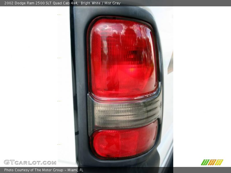 Bright White / Mist Gray 2002 Dodge Ram 2500 SLT Quad Cab 4x4