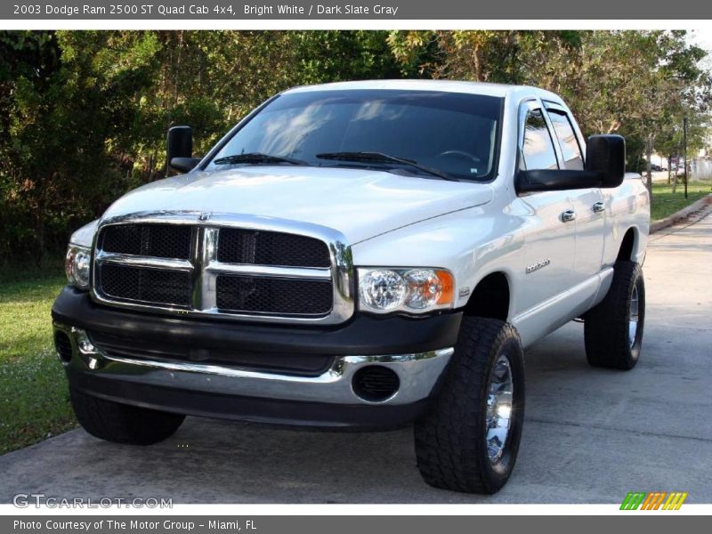 Bright White / Dark Slate Gray 2003 Dodge Ram 2500 ST Quad Cab 4x4