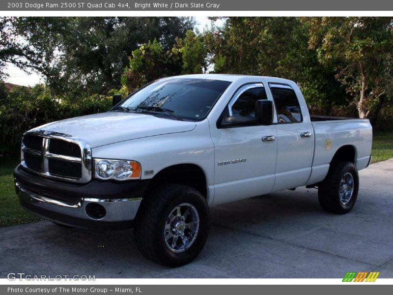 Bright White / Dark Slate Gray 2003 Dodge Ram 2500 ST Quad Cab 4x4