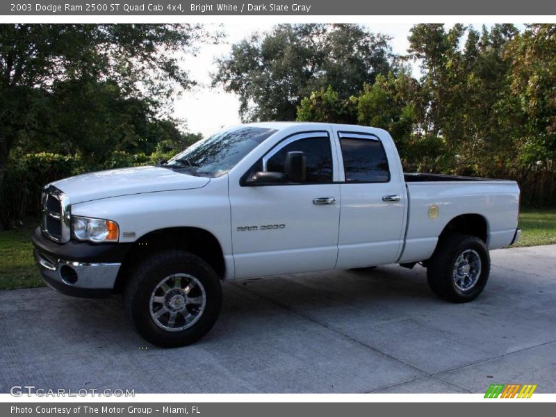 Bright White / Dark Slate Gray 2003 Dodge Ram 2500 ST Quad Cab 4x4