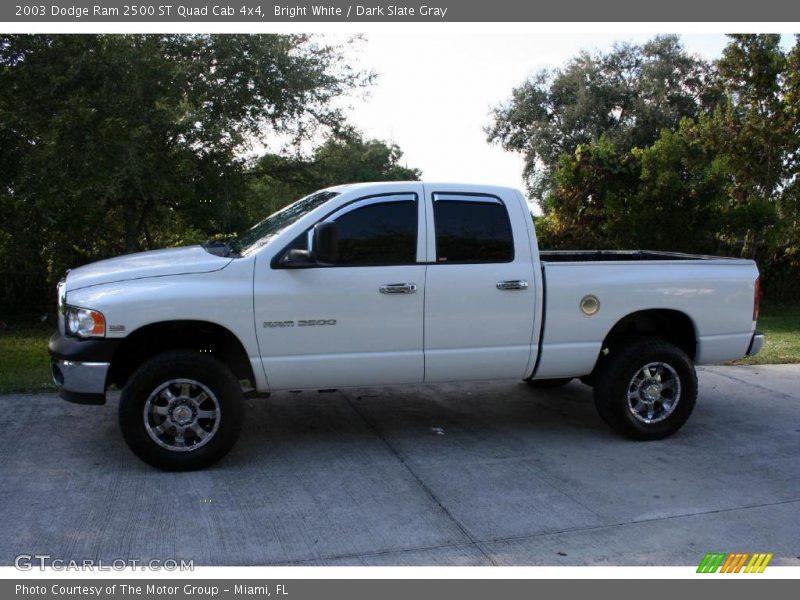 Bright White / Dark Slate Gray 2003 Dodge Ram 2500 ST Quad Cab 4x4