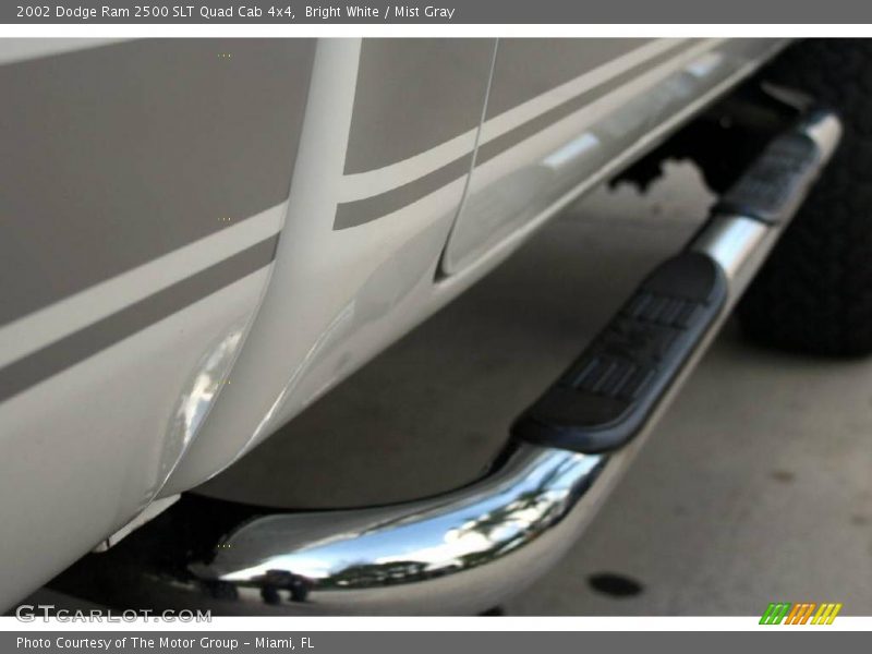 Bright White / Mist Gray 2002 Dodge Ram 2500 SLT Quad Cab 4x4