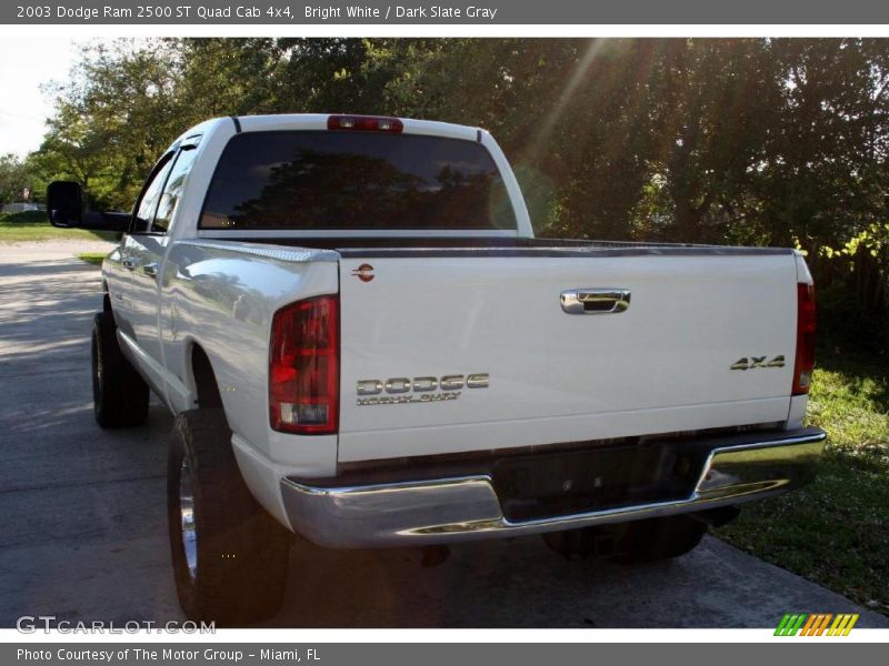 Bright White / Dark Slate Gray 2003 Dodge Ram 2500 ST Quad Cab 4x4