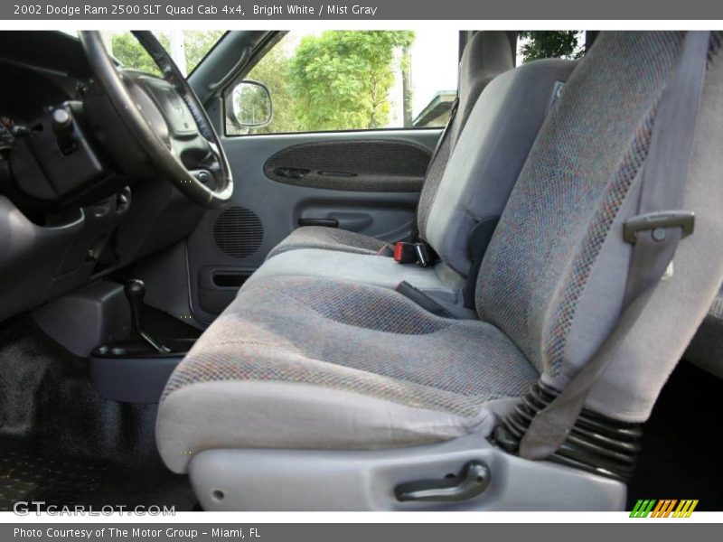 Bright White / Mist Gray 2002 Dodge Ram 2500 SLT Quad Cab 4x4