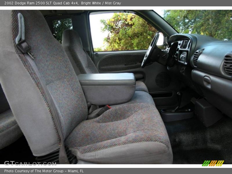 Bright White / Mist Gray 2002 Dodge Ram 2500 SLT Quad Cab 4x4