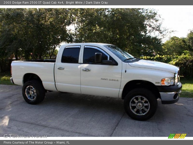 Bright White / Dark Slate Gray 2003 Dodge Ram 2500 ST Quad Cab 4x4