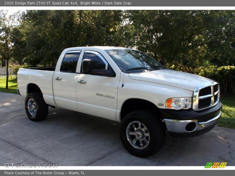 Bright White / Dark Slate Gray 2003 Dodge Ram 2500 ST Quad Cab 4x4