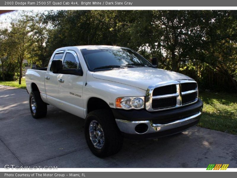 Bright White / Dark Slate Gray 2003 Dodge Ram 2500 ST Quad Cab 4x4