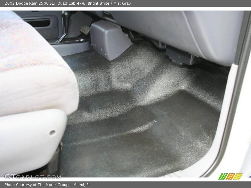 Bright White / Mist Gray 2002 Dodge Ram 2500 SLT Quad Cab 4x4