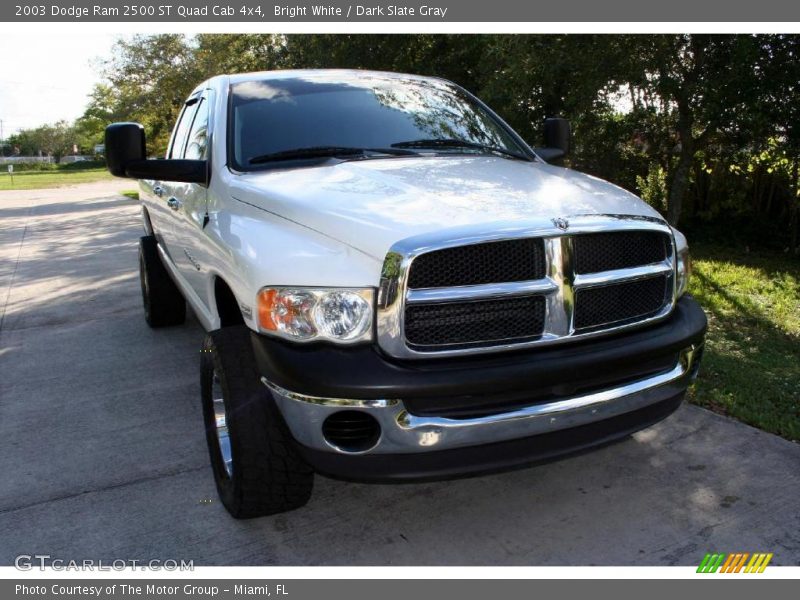 Bright White / Dark Slate Gray 2003 Dodge Ram 2500 ST Quad Cab 4x4