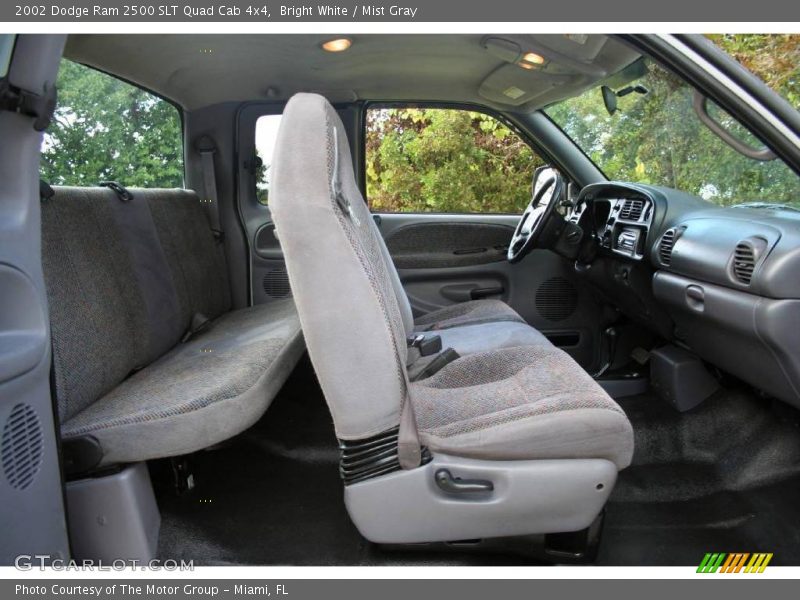 Bright White / Mist Gray 2002 Dodge Ram 2500 SLT Quad Cab 4x4
