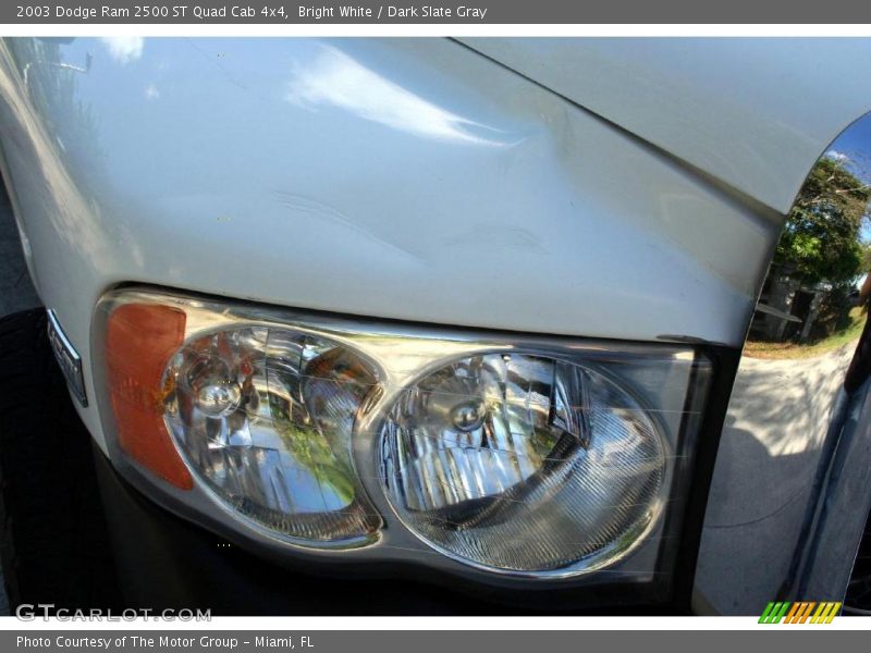 Bright White / Dark Slate Gray 2003 Dodge Ram 2500 ST Quad Cab 4x4