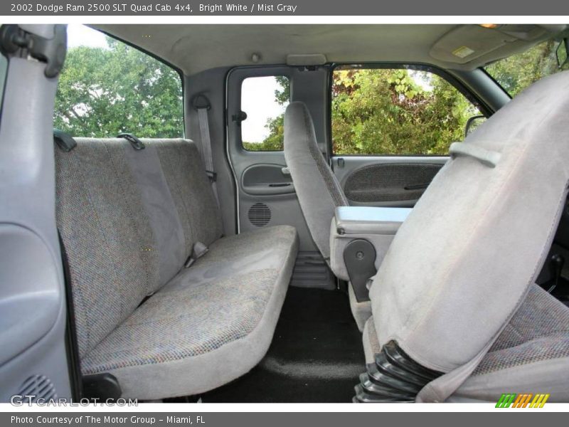 Bright White / Mist Gray 2002 Dodge Ram 2500 SLT Quad Cab 4x4