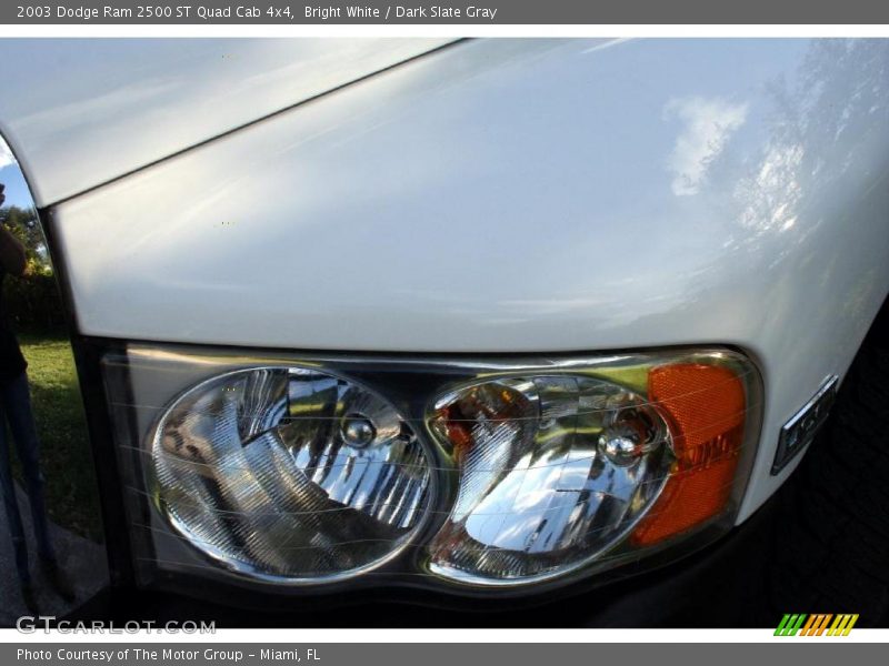 Bright White / Dark Slate Gray 2003 Dodge Ram 2500 ST Quad Cab 4x4