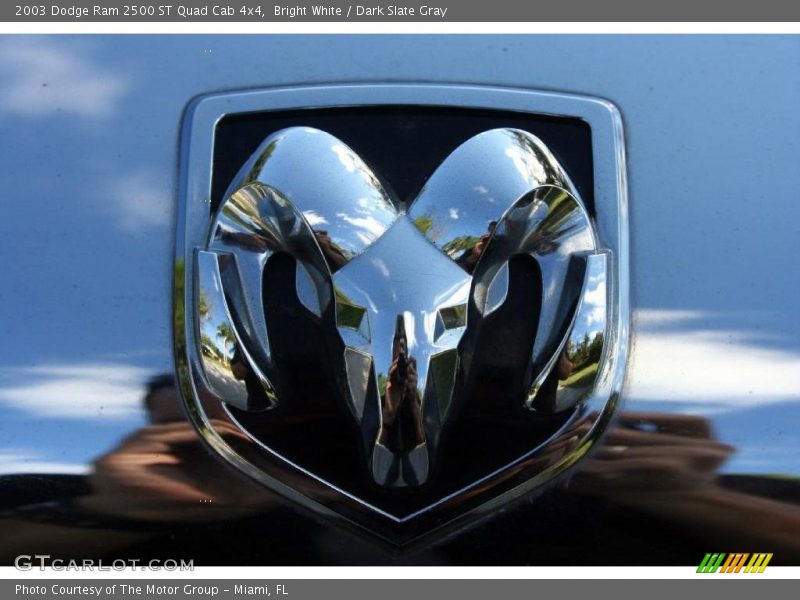 Bright White / Dark Slate Gray 2003 Dodge Ram 2500 ST Quad Cab 4x4