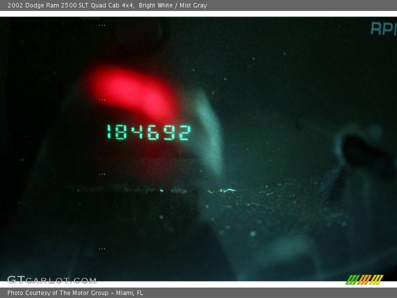 Bright White / Mist Gray 2002 Dodge Ram 2500 SLT Quad Cab 4x4