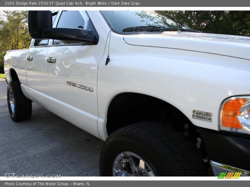 Bright White / Dark Slate Gray 2003 Dodge Ram 2500 ST Quad Cab 4x4