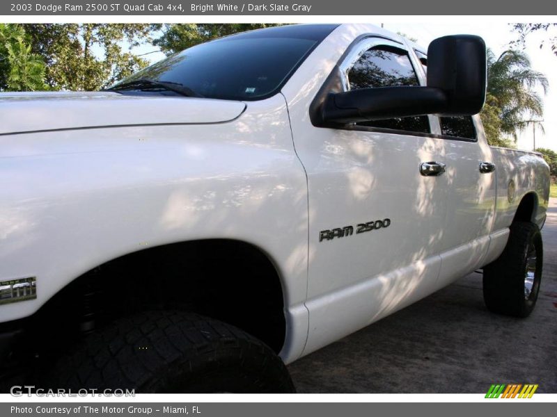 Bright White / Dark Slate Gray 2003 Dodge Ram 2500 ST Quad Cab 4x4