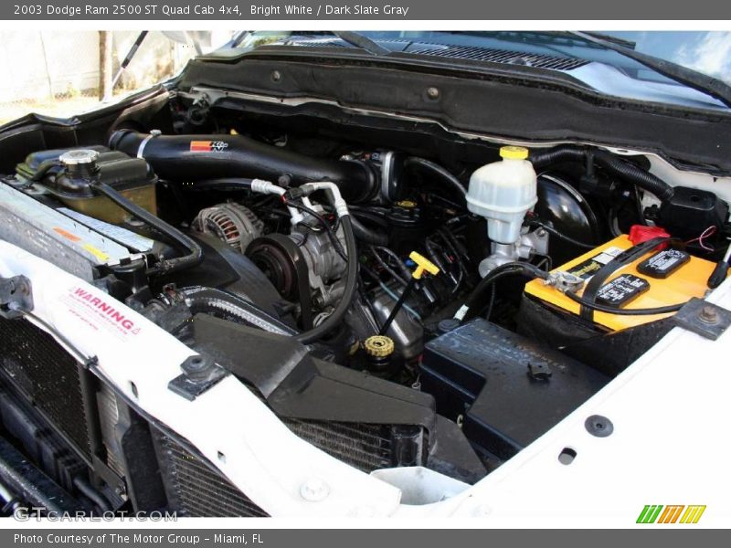 Bright White / Dark Slate Gray 2003 Dodge Ram 2500 ST Quad Cab 4x4