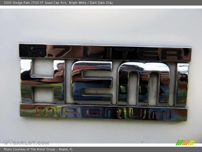 Bright White / Dark Slate Gray 2003 Dodge Ram 2500 ST Quad Cab 4x4