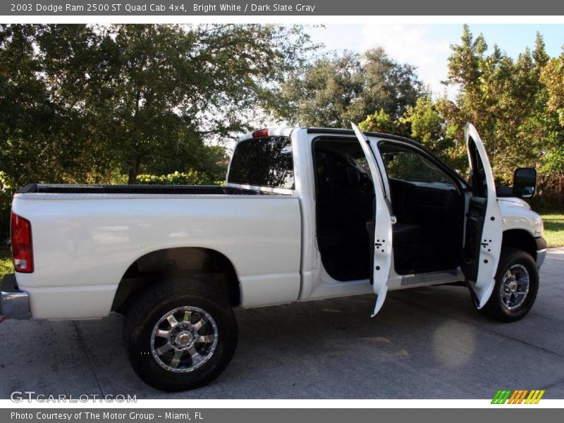 Bright White / Dark Slate Gray 2003 Dodge Ram 2500 ST Quad Cab 4x4