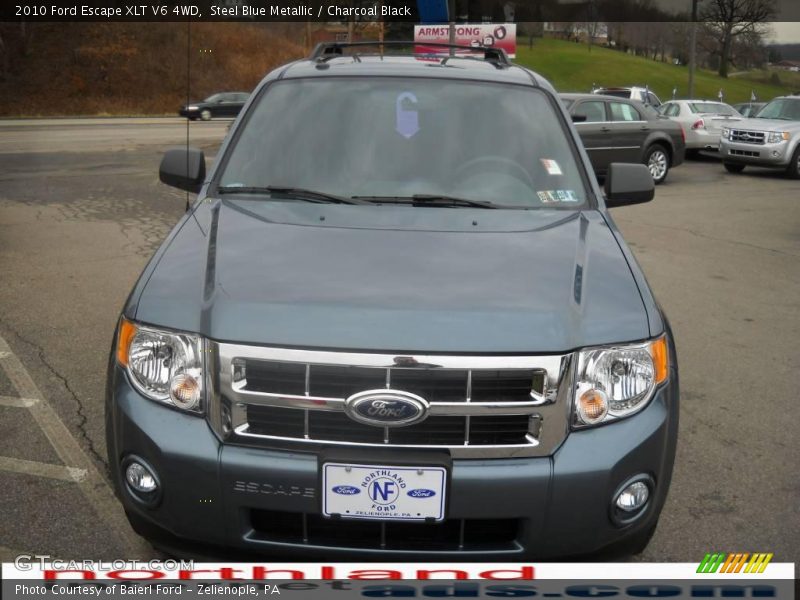 Steel Blue Metallic / Charcoal Black 2010 Ford Escape XLT V6 4WD