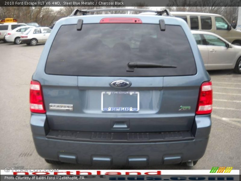 Steel Blue Metallic / Charcoal Black 2010 Ford Escape XLT V6 4WD