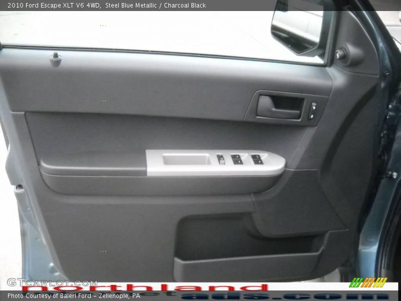 Steel Blue Metallic / Charcoal Black 2010 Ford Escape XLT V6 4WD