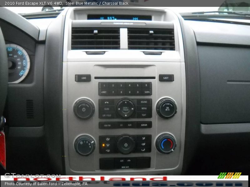 Steel Blue Metallic / Charcoal Black 2010 Ford Escape XLT V6 4WD