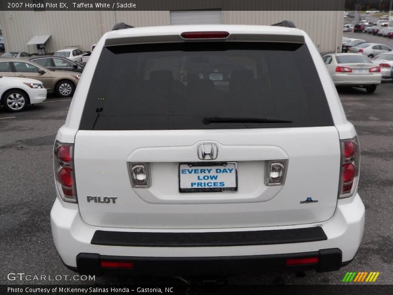 Taffeta White / Saddle 2007 Honda Pilot EX